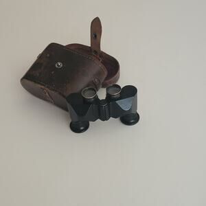 Vintage Mirakel German Binoculars by Harwix 5X65 with leather case